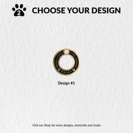 Personalised Deep Engraved Brass Ring Pet Tag