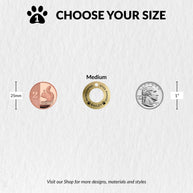 Personalised Engraved Brass Ring Pet Tag