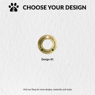 Personalised Engraved Brass Ring Pet Tag