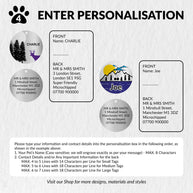 Personalised Colour Engraved Stainless Steel Pet Tags