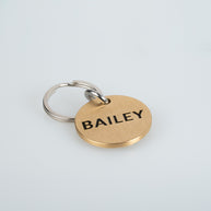 Personalised Engraved Brass Pet Tag
