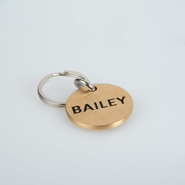 Personalised Engraved Brass Pet Tag