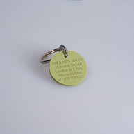 Personalised Engraved Colourful Silicone Pet Tag